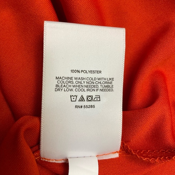 Floral Ruffle Dress in Vibrant Orange - Picture 14 of 15